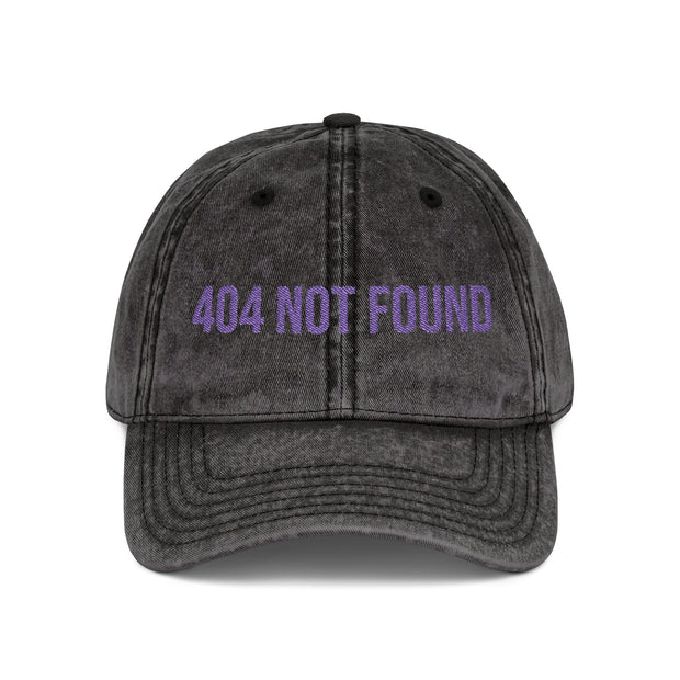 '404 NOT FOUND' Vintage Embroidered Cap