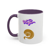 'Virgo' Zodiac Accent Coffee Mug
