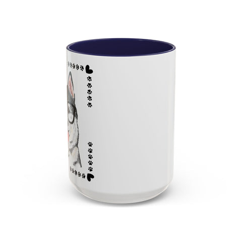 Geeky Good Siberian Husky Accent Coffee Mug