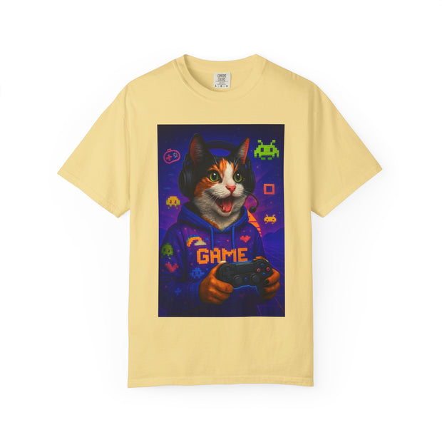 Game On Tricolored Cat Unisex T-shirt