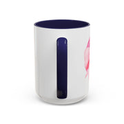 Pink Planet Wrapped In A Bow Accent Coffee Mug