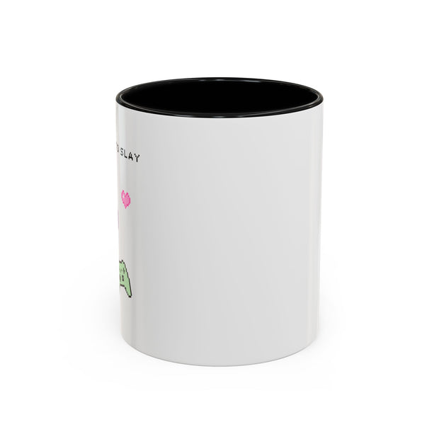 'Press Start To Slay' Accent Coffee Mug