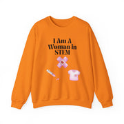 'I Am A Woman In STEM' Nurse Unisex Crewneck Sweatshirt