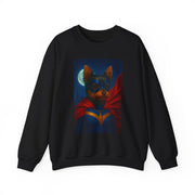 Superhero Yorkie Dog Sweatshirt, Cozy Animal Lover Crewneck, Pet Tribute Apparel, Unique Gift for Dog Lovers, Perfect for Casual Outings