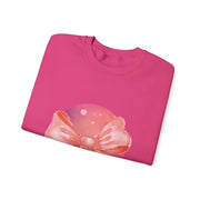 Pink/Yellow Planet Wrapped In A Bow Unisex Crewneck Sweatshirt
