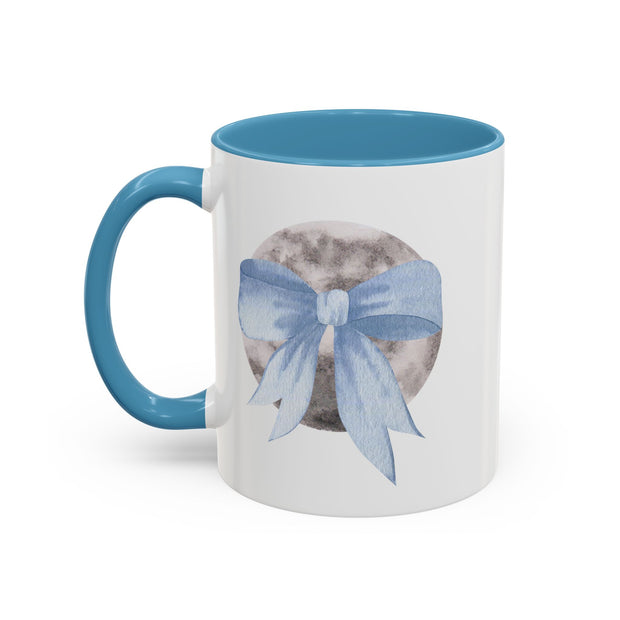 Moon Wrapped In A Bow Accent Coffee Mug