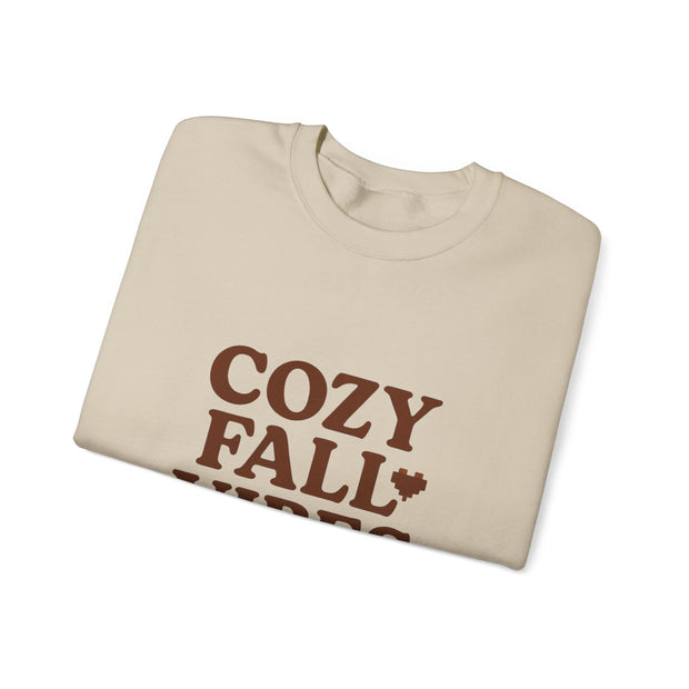 Cozy Fall Vibes Sweatshirt - Unisex Crewneck, Autumn Apparel, Perfect for Thanksgiving, Comfortable Gift, Casual Style