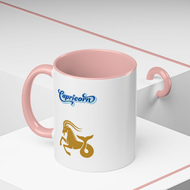'Capricorn' Zodiac Accent Coffee Mug
