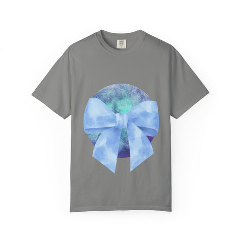 Blue/Green Planet Wrapped In A Bow Unisex T-Shirt