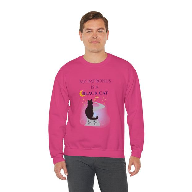 'My Patronus Is A Black Cat' Unisex Crewneck Sweatshirt