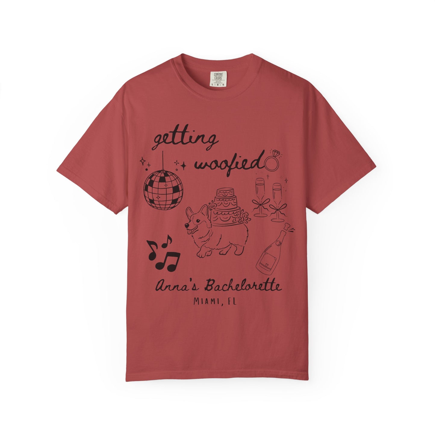 Getting Woofied Bachelorette Shirt Dog Bachelorette Shirt Dog Themed Bach Party Shirts Dog Lovers Wedding Shirts Dog Bridal Party Tees