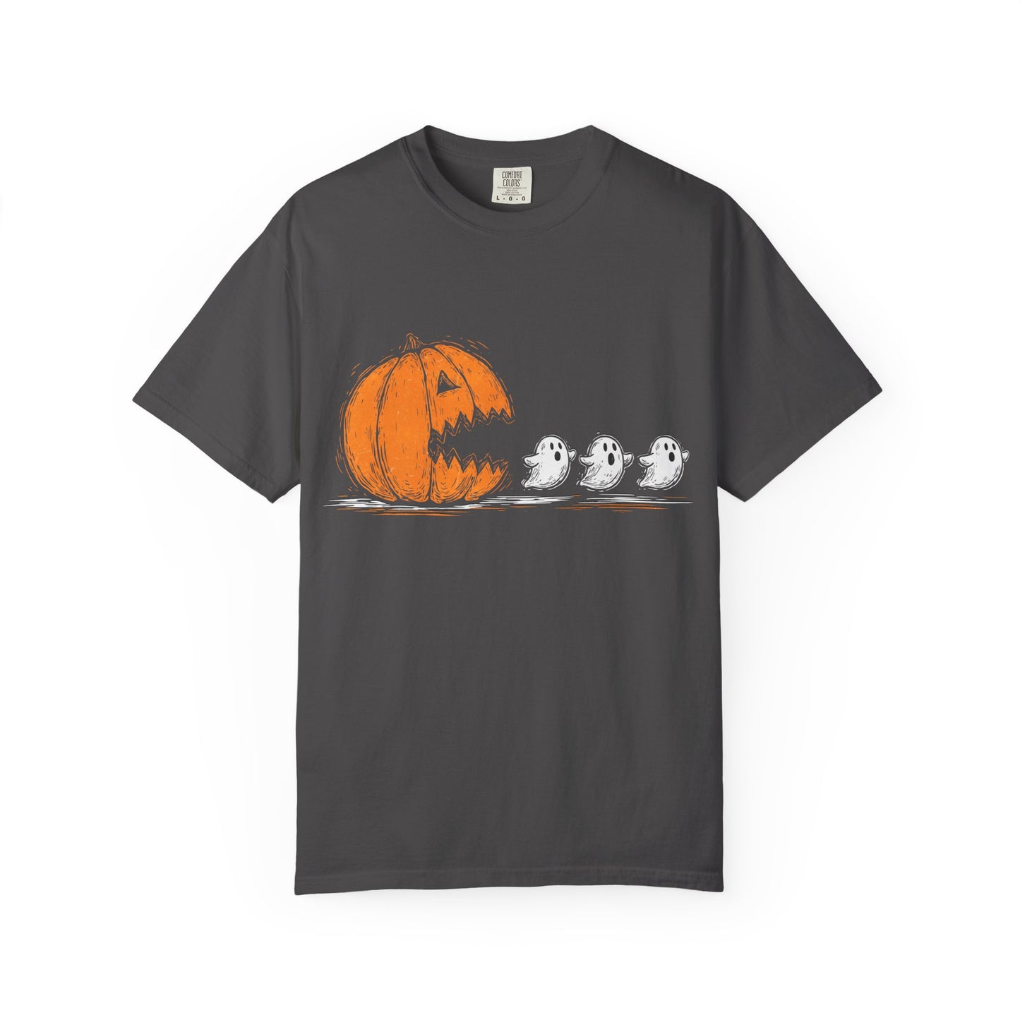 Jack-o'-Lantern Pumpkin and Ghosts T-shirt | Halloween Pumpkin Tee