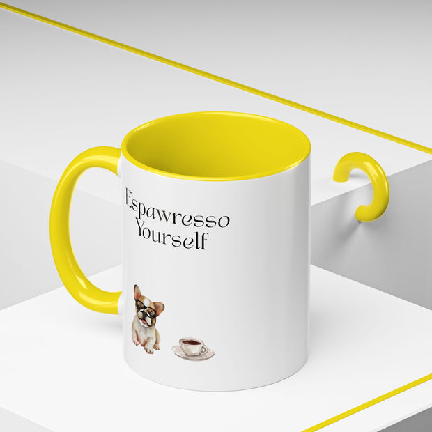 'Espawresso Yourself' French Bulldog Accent Coffee Mug