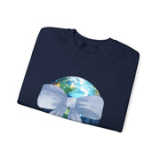 Earth Wrapped In A Bow Unisex Crewneck Sweatshirt