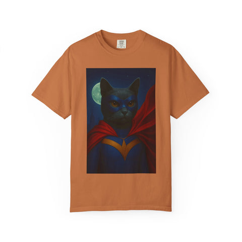 Superhero Dark Gray Cat Unisex T-shirt