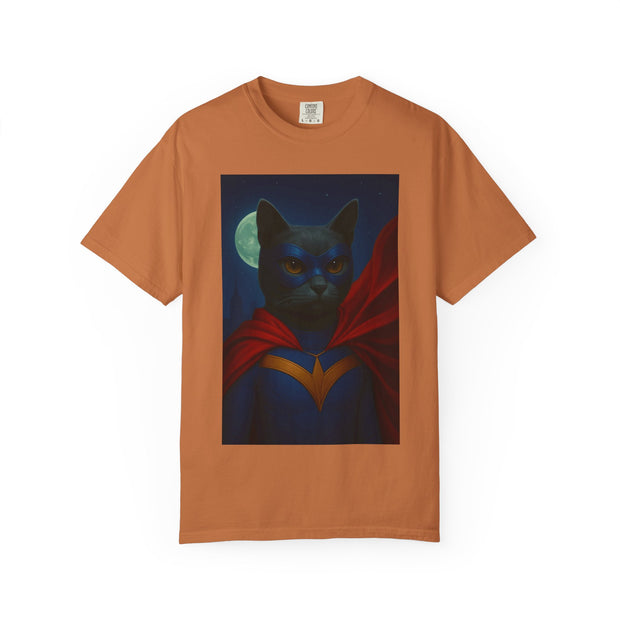 Superhero Dark Gray Cat Unisex T-shirt