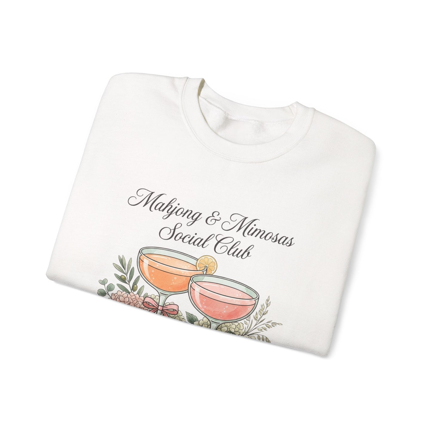 Mahjong & Mimosas Sweatshirt, Mahjong Club Crewneck, Brunch Girl Pullover