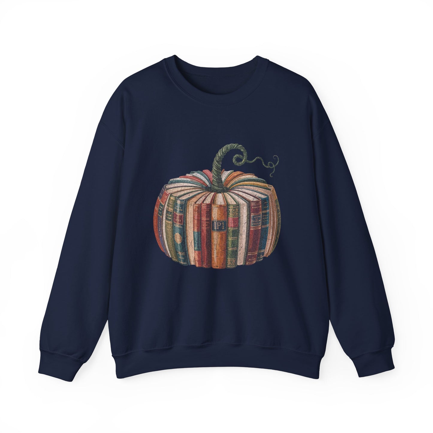 Patchwork Pumpkin Crewneck Sweatshirt | Fall Plaid Pumpkin Shirt