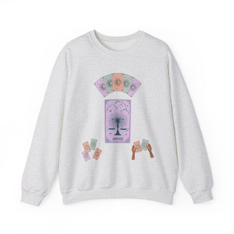 'Justice' Tarot Card Unisex Crewneck Sweatshirt