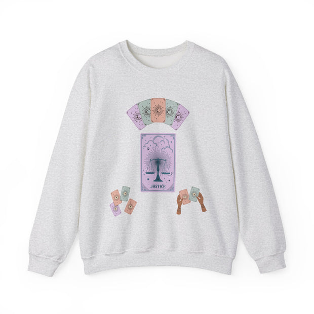 'Justice' Tarot Card Unisex Crewneck Sweatshirt