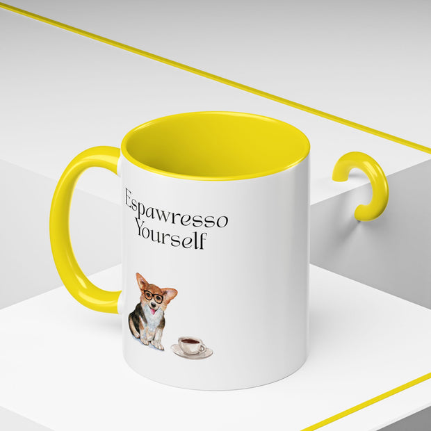 'Espawresso Yourself' Corgi Accent Coffee Mug