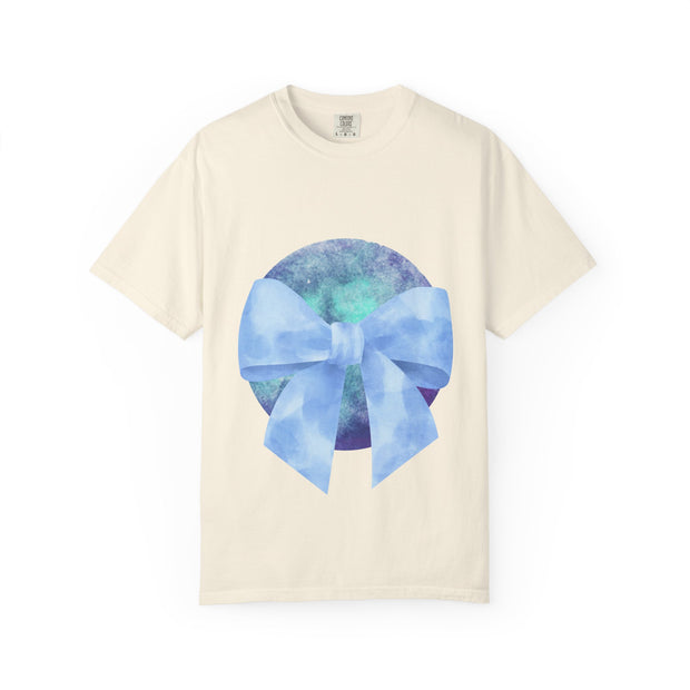 Blue/Green Planet Wrapped In A Bow Unisex T-Shirt