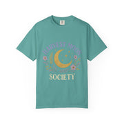 Harvest Moon Society Unisex T-Shirt, Cozy Graphic Tee, Astrology Apparel, Gift for Moon Lovers, Autumn Style, Casual Wear
