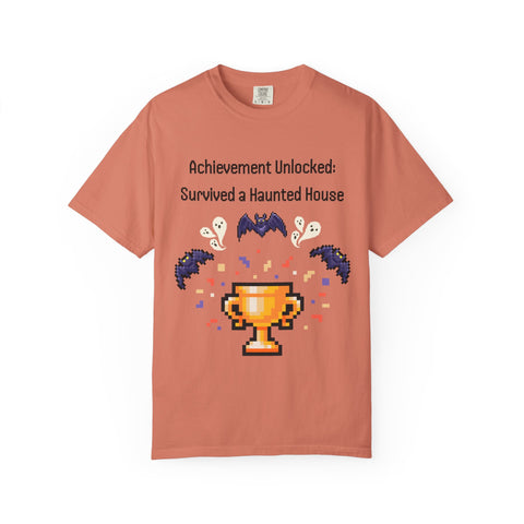 'Achievement Unlocked Haunted House' Unisex T-Shirt