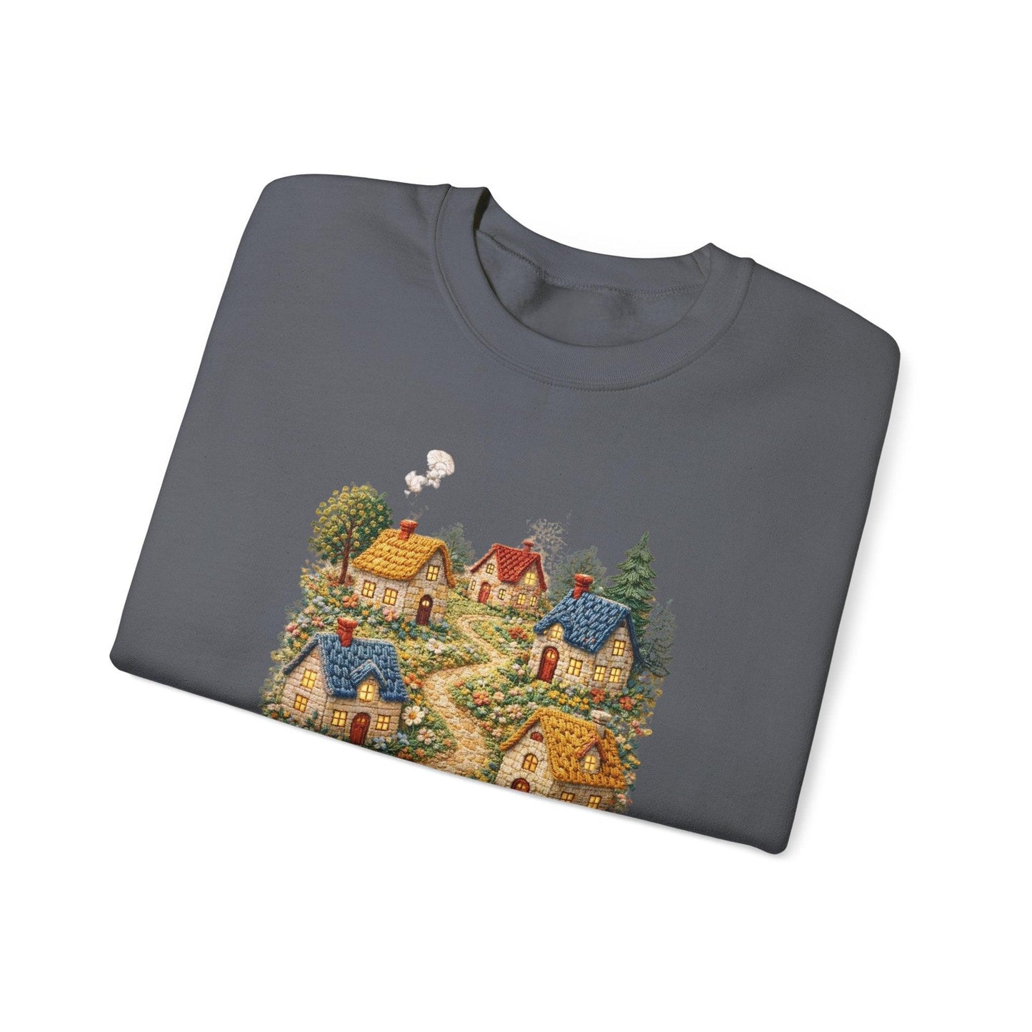 Cozy Cottage Pathway Sweatshirt | Country Village Scenic Crewneck