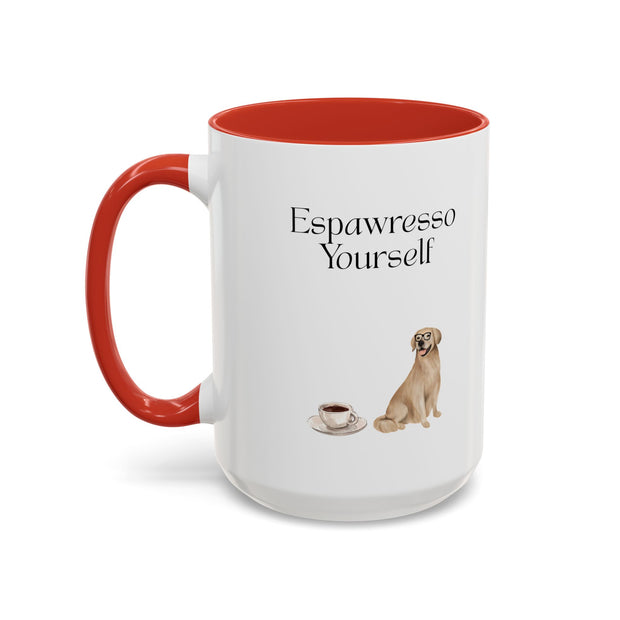 'Espawresso Yourself' Golden Retriever Accent Coffee Mug