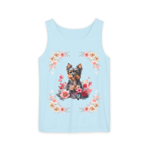 Geeky Goddess Yorkie Unisex Tank Top