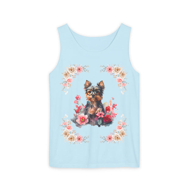 Geeky Goddess Yorkie Unisex Tank Top