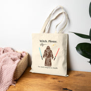 'Witch, Please.' Cotton Canvas Tote Bag