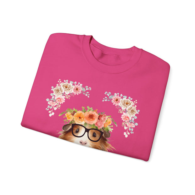 Geeky Goddess Guinea Pig Unisex Crewneck Sweatshirt