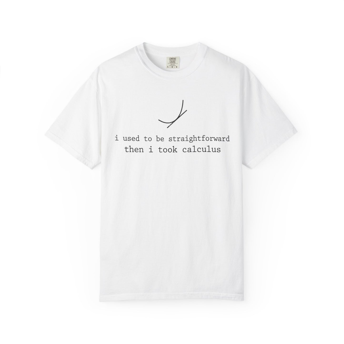 I Used to Be Straightforward Then I Took Calculus T-Shirt, Funny Math Pun Tee, Calculus Student Shirt, STEM Graphic Tee, Math Teacher Gift