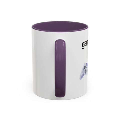 'Game On, Coffee First' Accent Coffee Mug
