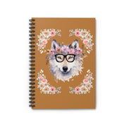 Geeky Goddess Wolf Spiral Notebook