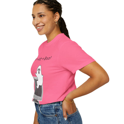 'Ctrl + Alt + Boo!' Unisex T-shirt