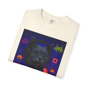 Game On Dark Gray Cat T-shirt