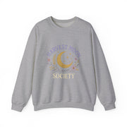 Harvest Moon Society Crewneck Sweatshirt, Cozy Autumn Sweatshirt, Unisex Fall Apparel, Moon Phase Gift, Seasonal Fashion