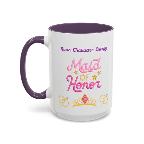 'Main Character Energy: Maid of Honor' Accent Coffee Mug