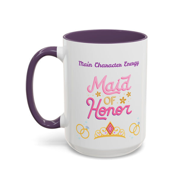 'Main Character Energy: Maid of Honor' Accent Coffee Mug