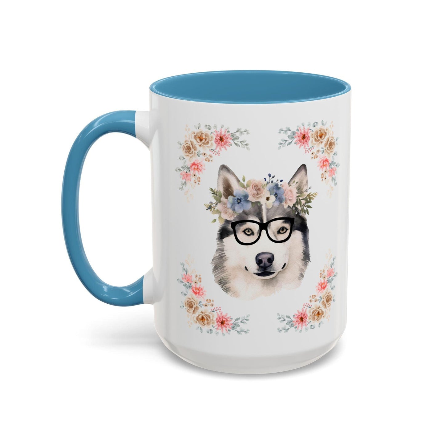 Geeky Goddess Siberian Husky Accent Coffee Mug