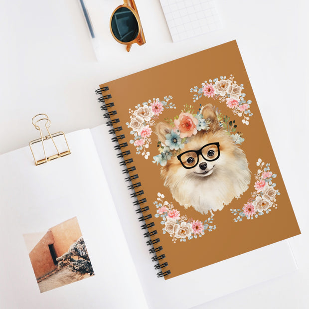 Geeky Goddess Pomeranian Spiral Notebook