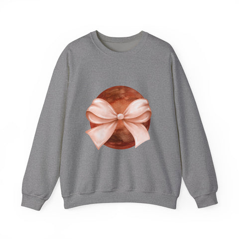 Mars Wrapped In A Bow Unisex Crewneck Sweatshirt