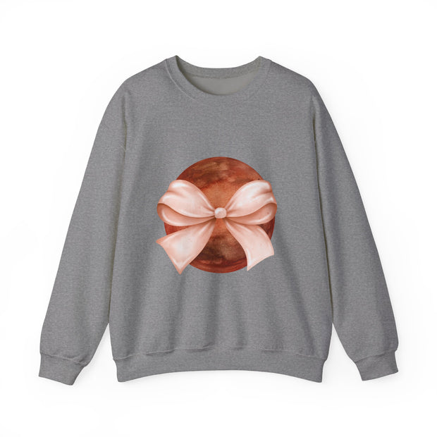 Mars Wrapped In A Bow Unisex Crewneck Sweatshirt