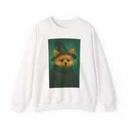 Cozy Witch Pomeranian Dog Sweatshirt, Animal Lover Sweatshirt, Halloween Apparel, Unisex Crewneck, Gift for Dog Mom