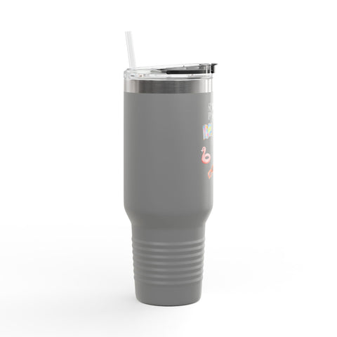 'Side Quest: Pool Party' Insulated Travel Mug, 40oz