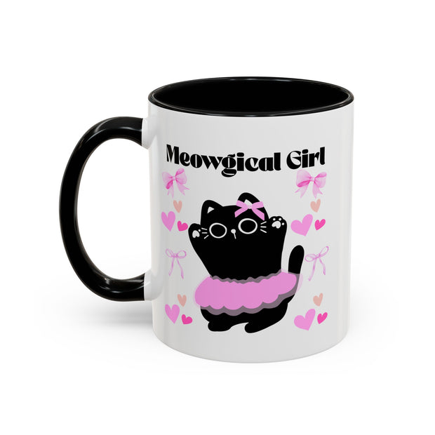 'Meowgical Girl' Accent Coffee Mug