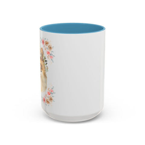 Geeky Goddess Pomeranian Accent Coffee Mug